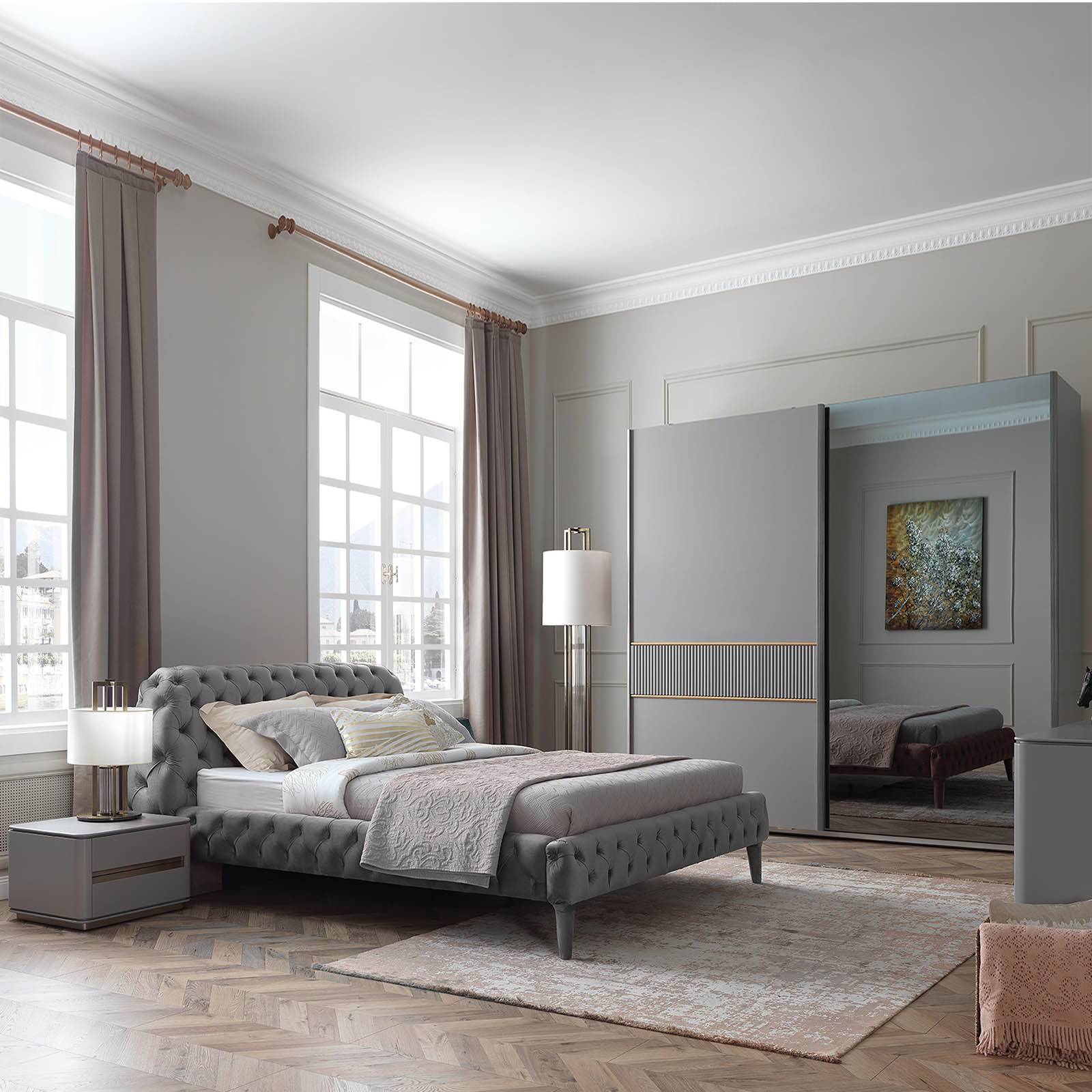 Malena Dresser And Mirror Malena001 -  Dressers and Mirrors - ebarza Furniture UAE | Shop Modern Furniture in Abu Dhabi & Dubai - مفروشات ايبازرا في الامارات | تسوق اثاث عصري وديكورات مميزة في دبي وابوظبي