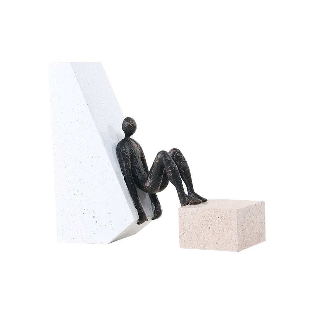 Beacon Man Figurine Sculpture for home decor, detailed male figure decorative sculpture for interior decoration.