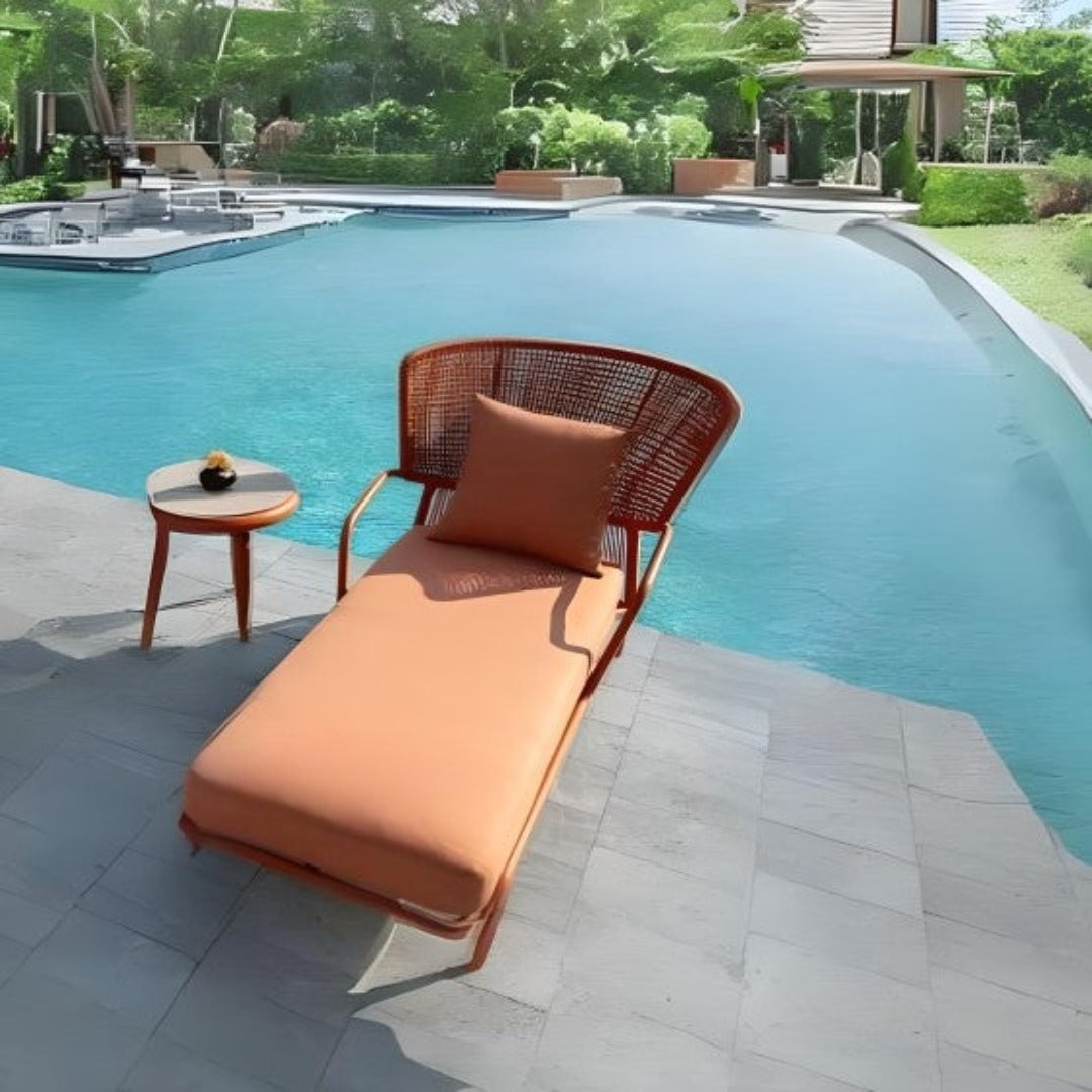 BEACON Mantis Outdoor Relax Sunbed MXY-MLC01, modern outdoor chair with adjustable backrest for outdoor lounging.