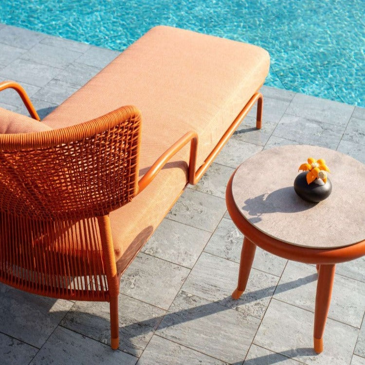 BEACON Mantis Outdoor Relax Sunbed MXY-MLC01 outdoor chair with adjustable backrest and cushion for comfortable outdoor lounging.