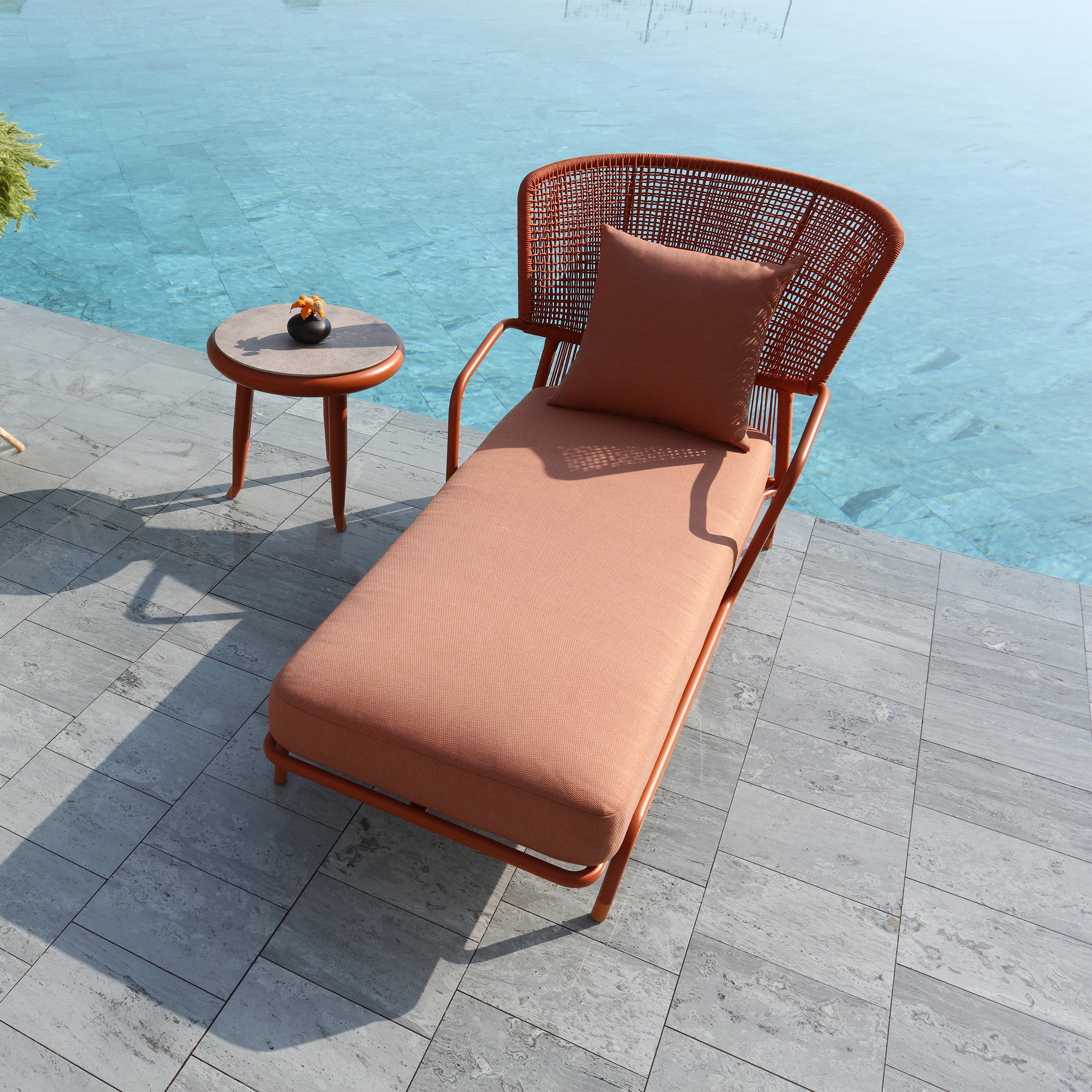 BEACON Mantis Outdoor Relax Sunbed MXY-MLC01, comfortable outdoor chair with adjustable backrest, ideal for lounging outdoors