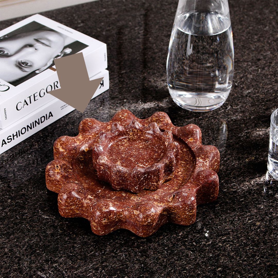 Marble Astray-L home decor figurine by BEACON, showcasing a sleek marble sculpture with smooth, modern design details.