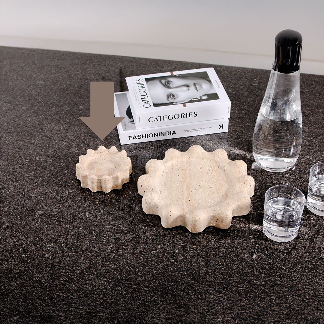 Marble Astray-S home decor figurine by BEACON, featuring a sleek, modern marble sculpture for stylish interior decoration.