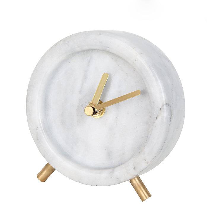 Marble Clock Fb-T1902A -  Clocks | ساعة من الرخام - ebarza Furniture UAE | Shop Modern Furniture in Abu Dhabi & Dubai - مفروشات ايبازرا في الامارات | تسوق اثاث عصري وديكورات مميزة في دبي وابوظبي