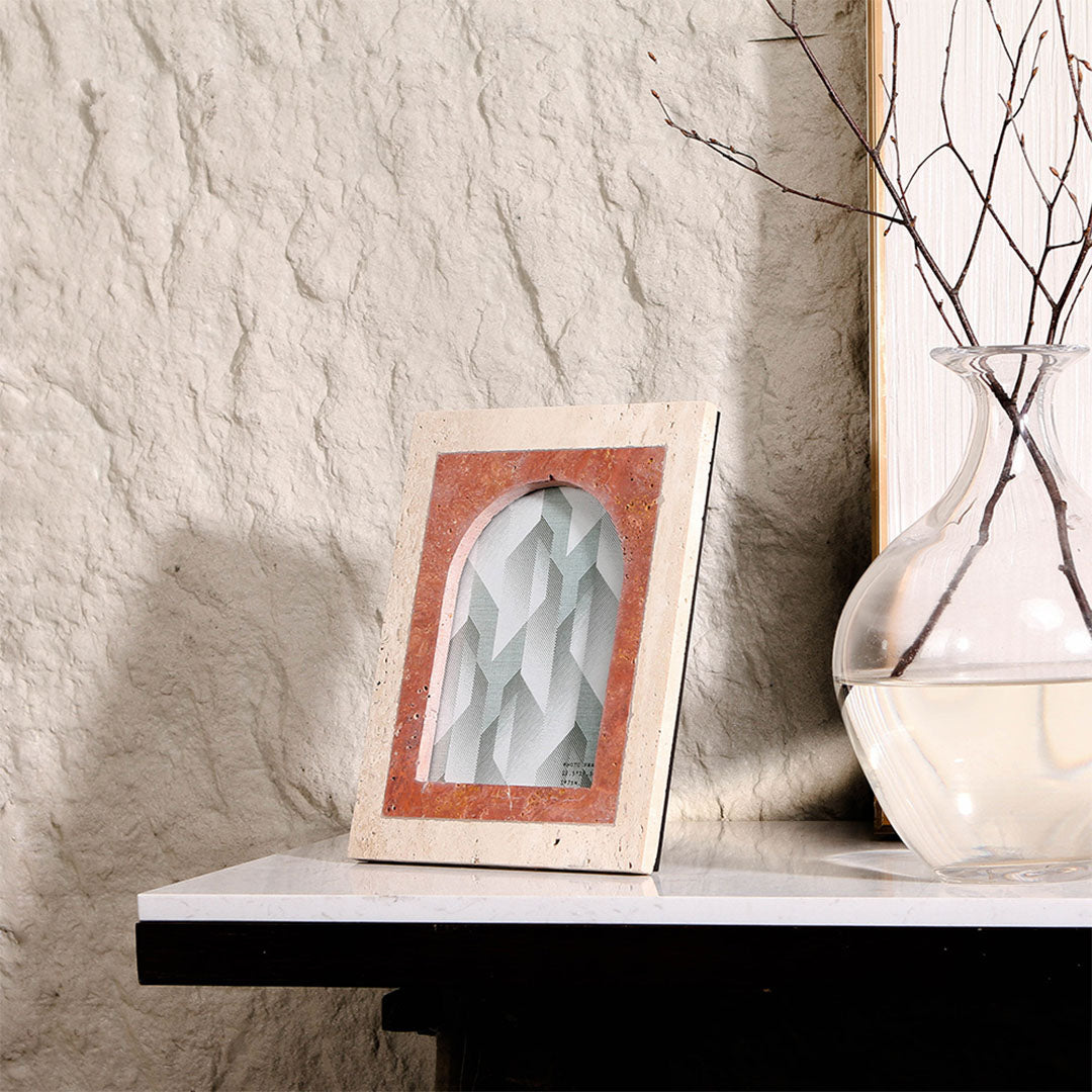 Marble picture frame L by BEACON, decorative photo frame with elegant marble design for home decor.