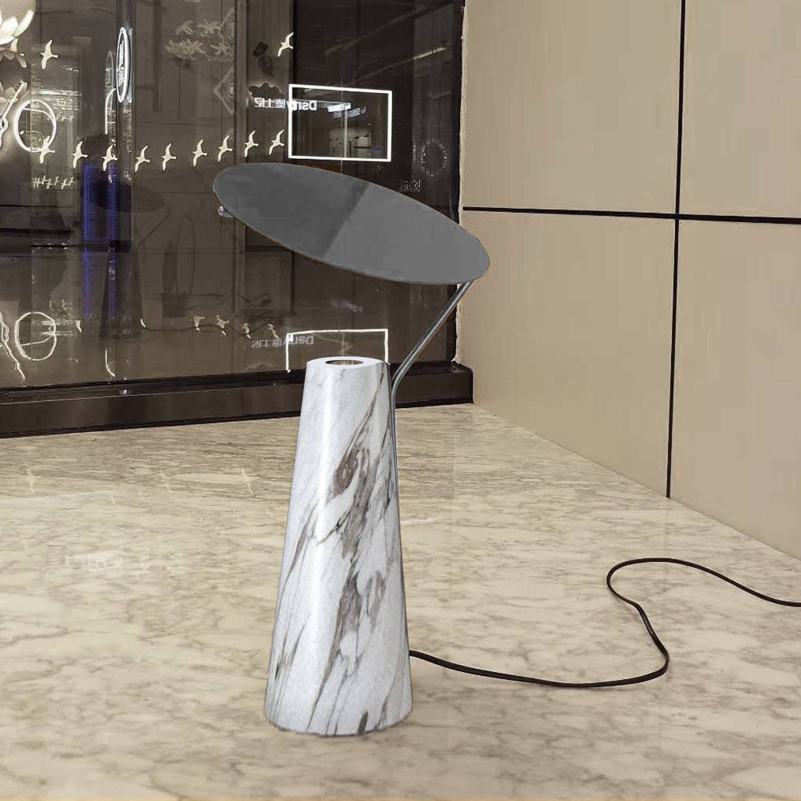 Marble Table Lamp Cy-New-066-W -  Desk\table Lamps | مصباح طاولة من الرخام - ebarza Furniture UAE | Shop Modern Furniture in Abu Dhabi & Dubai - مفروشات ايبازرا في الامارات | تسوق اثاث عصري وديكورات مميزة في دبي وابوظبي