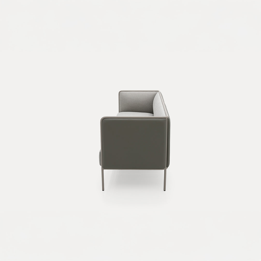 BEACON 3-seater low back sofa with cushioned seats and sleek design, ideal for modern living rooms.