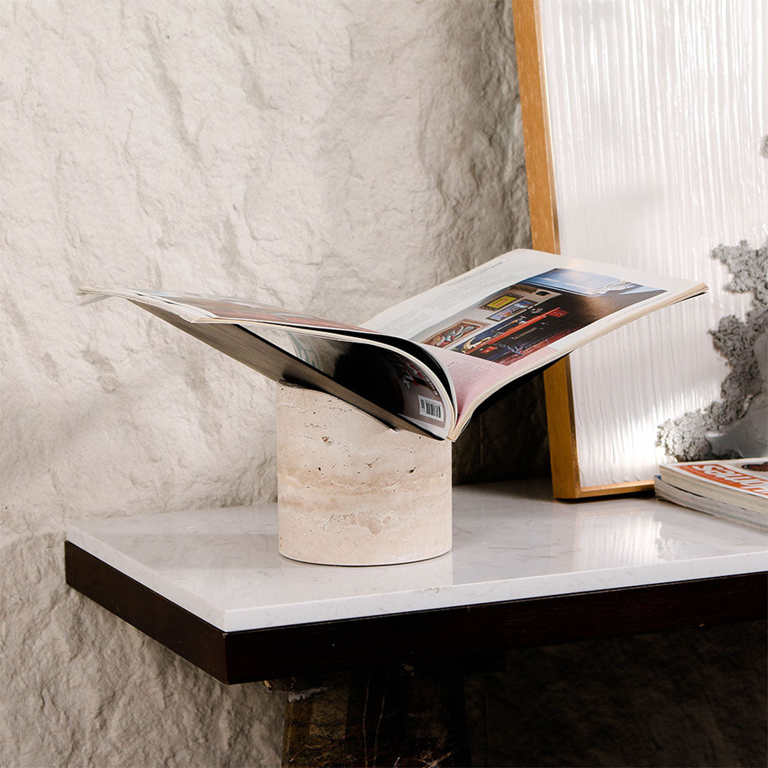 BEACON Meridian Magazine Holder, home decor figurine with elegant design, perfect for organizing magazines in stylish spaces.