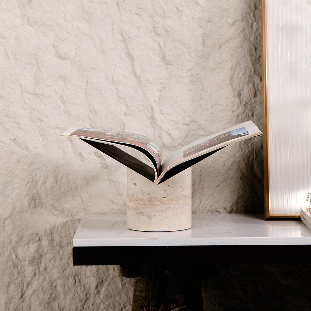 BEACON Meridian Magazine Holder, a stylish home decor figurine with intricate design, perfect for organizing magazines.