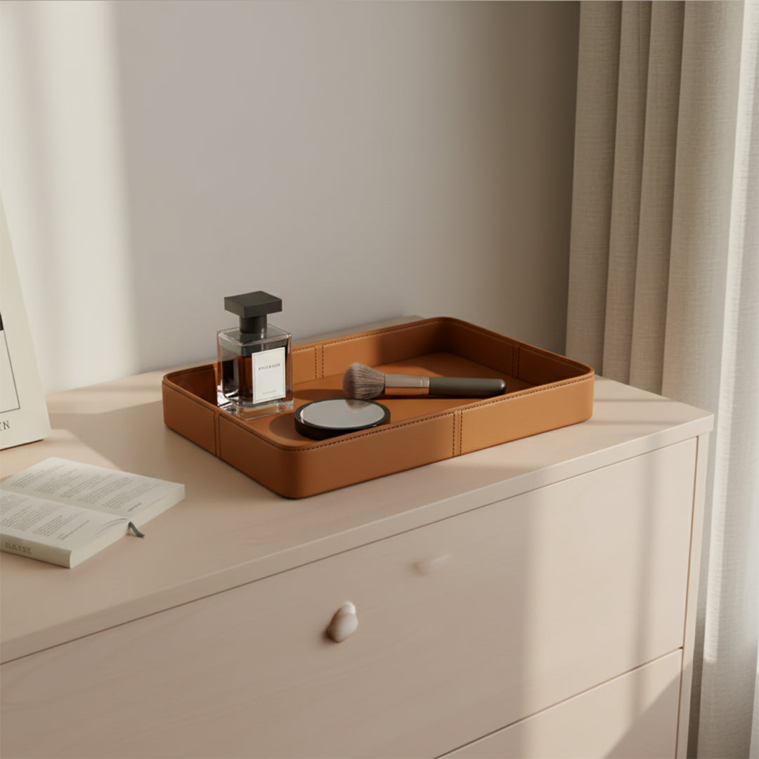 Microfiber Hard Leather Tray 202B-TR -  Trays - ebarza Furniture UAE | Shop Modern Furniture in Abu Dhabi & Dubai - مفروشات ايبازرا في الامارات | تسوق اثاث عصري وديكورات مميزة في دبي وابوظبي