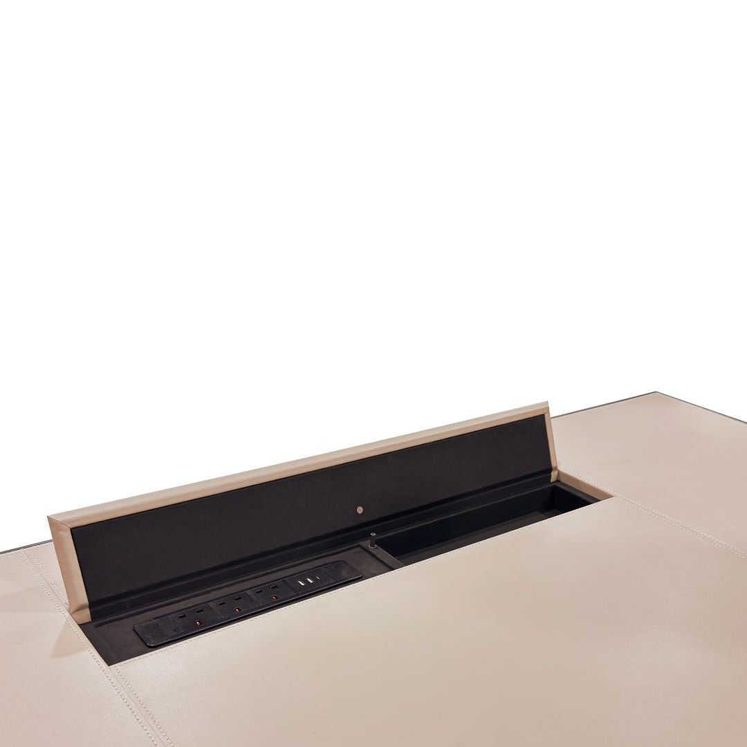 Microfiber leather office desk OD-A231 by BEACON, featuring a sleek, modern design with a smooth surface and sturdy construction.