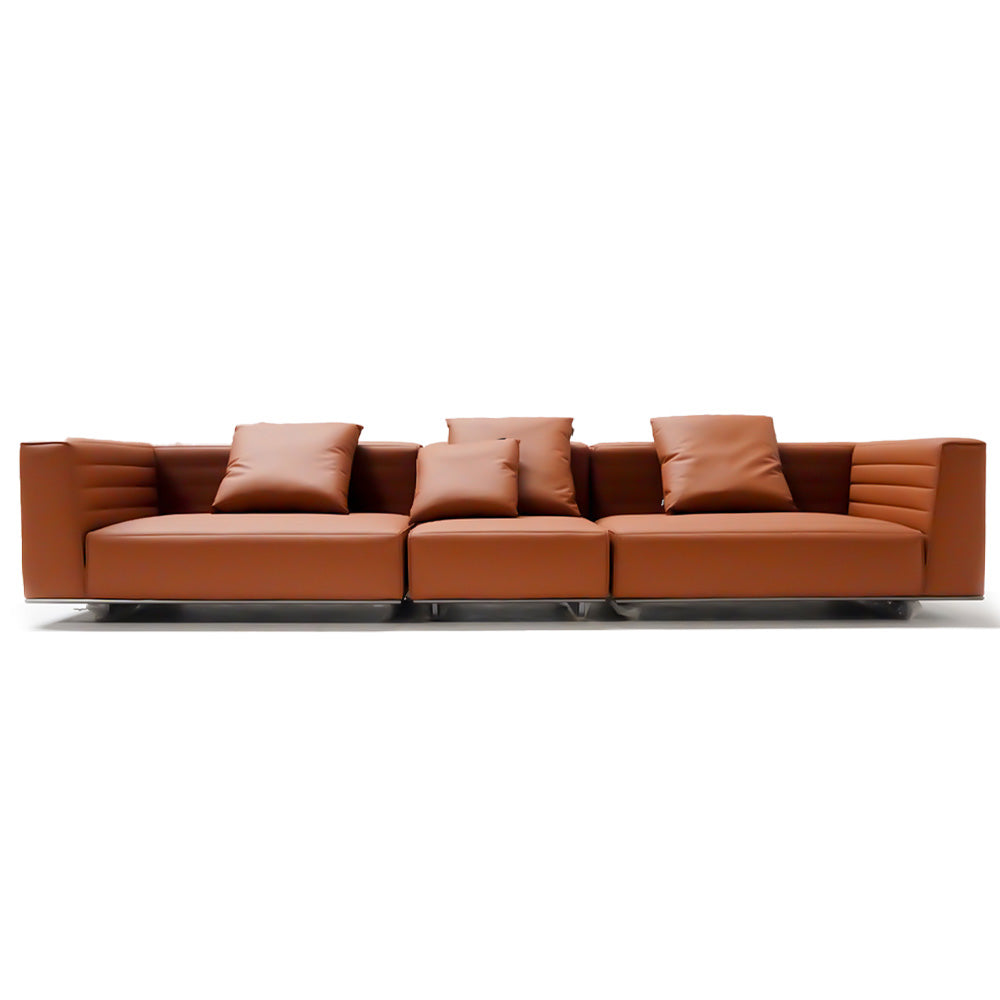 BEACON microfiber leather inner sofa ISF-2127/2, stylish sofa with plush cushions, ideal for modern living rooms.