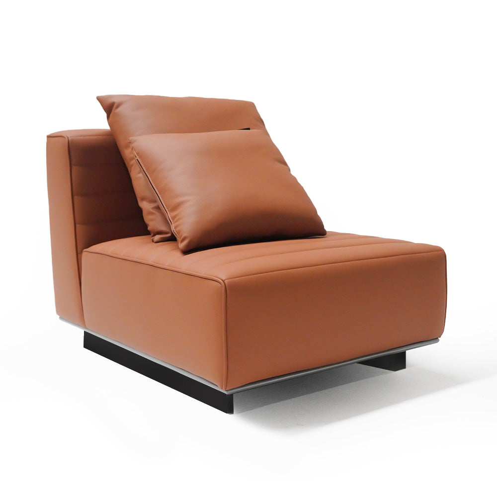 BEACON microfiber leather inner sofa ISF-2127/2, modern sofa with plush cushions and sleek design, close-up view of the sofa interior