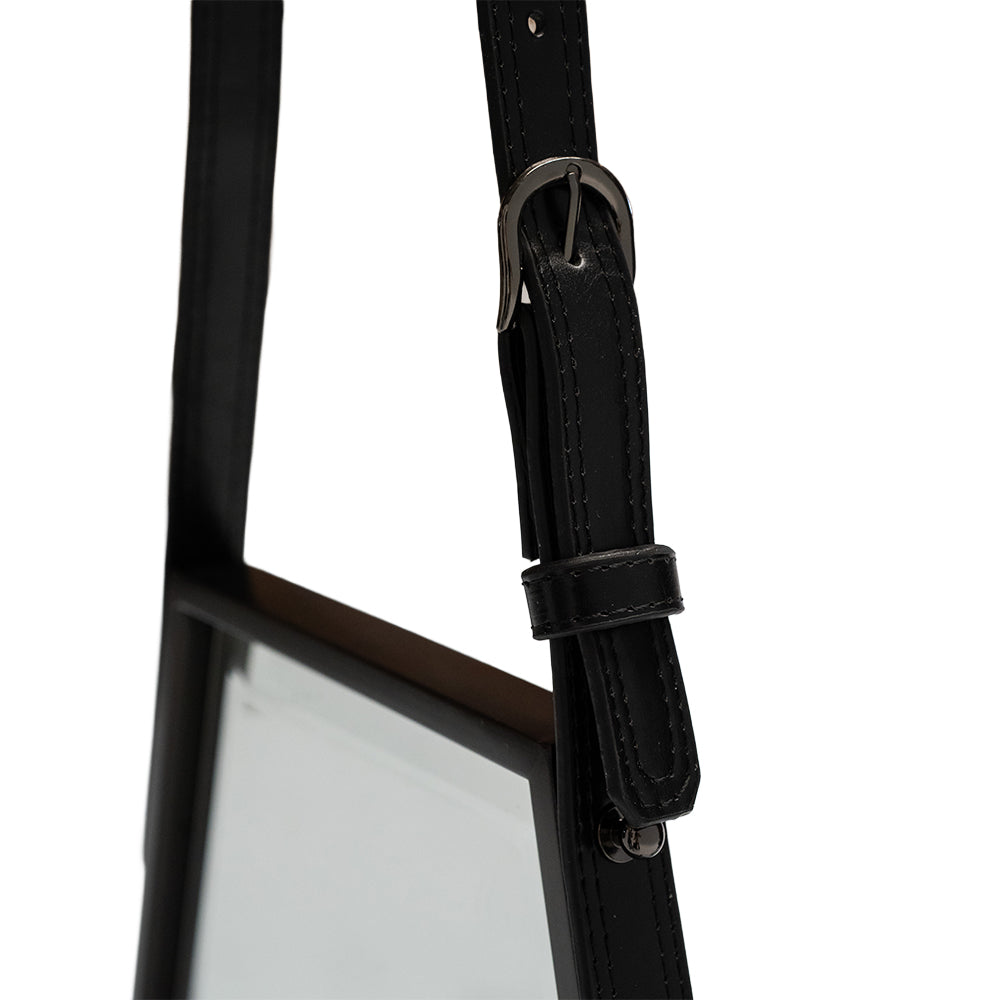 Mid-century French style BEACON mirror with elegant wooden frame and vintage design, showcasing a decorative wall mirror.