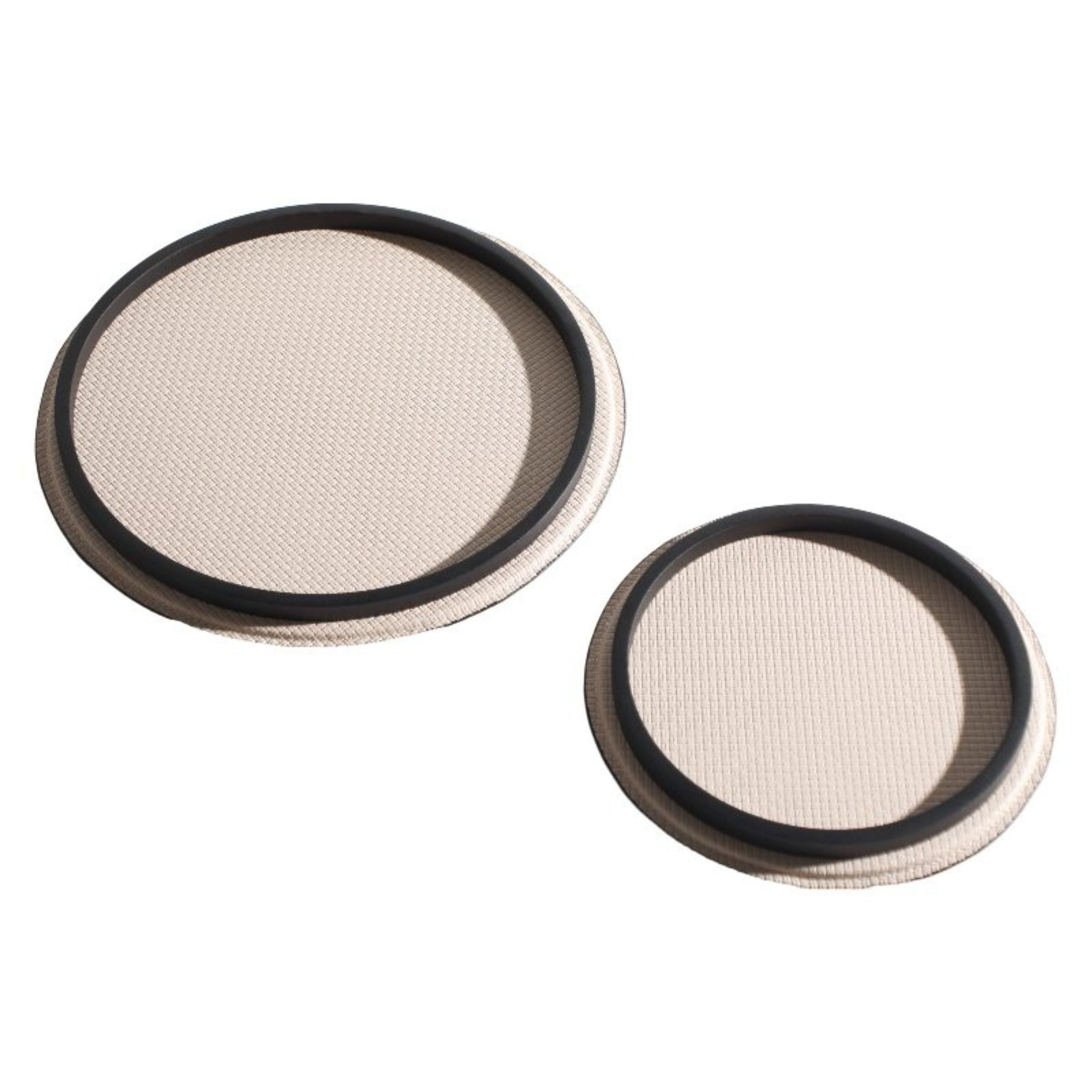 Beacon MIILK White Round Tray DT200744AL, ceramic tray with smooth white finish, perfect for serving or display.