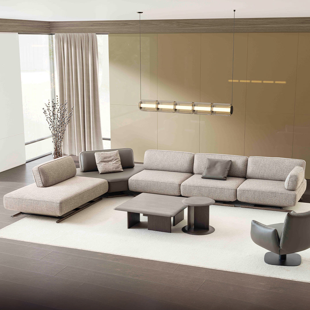 YOL LIVING Mila Amara armchair with plush fabric upholstery and modern design, featuring a cushioned seat and stylish armrests.