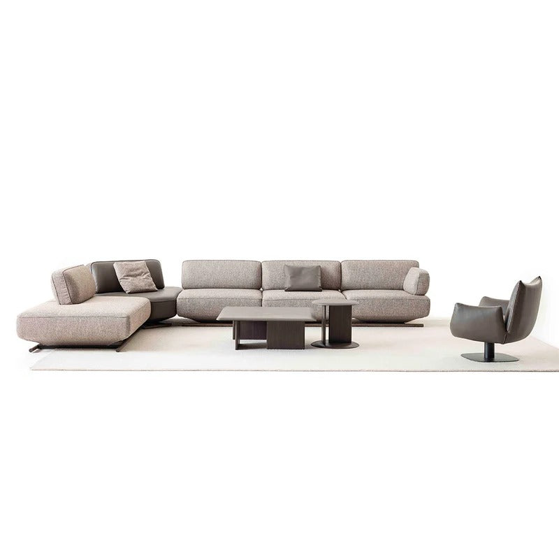 YOL LIVING Mila Corner Sofa in right-arm configuration, modern corner sofa with seat, without arm, in a stylish living room setting