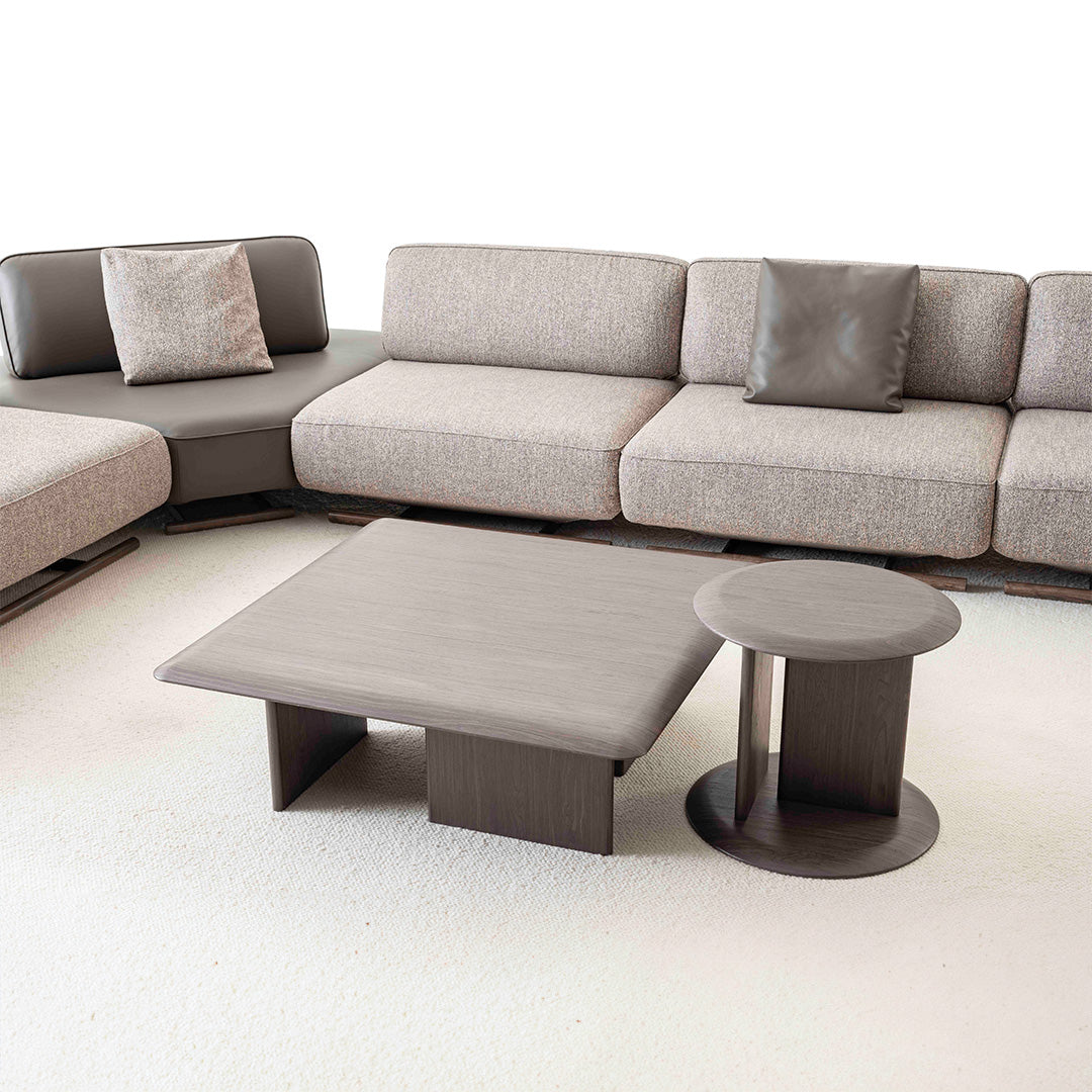 YOL Living MILA sofa module without arm, modern sofa section in neutral fabric, versatile seating for living room.