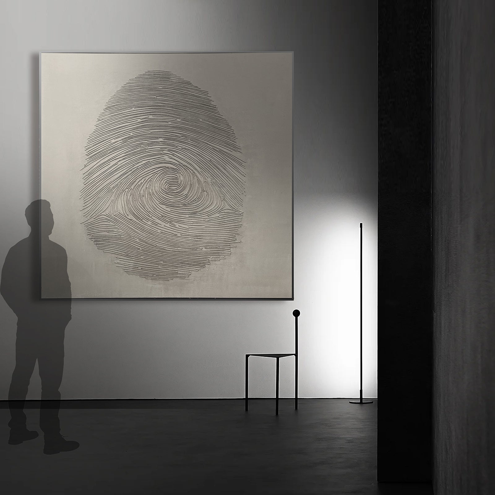 Milky Way Fingerprint Hand Painted Art Painting 140x140cm SOASAMPLE004 -  Paintings - ebarza Furniture UAE | Shop Modern Furniture in Abu Dhabi & Dubai - مفروشات ايبازرا في الامارات | تسوق اثاث عصري وديكورات مميزة في دبي وابوظبي