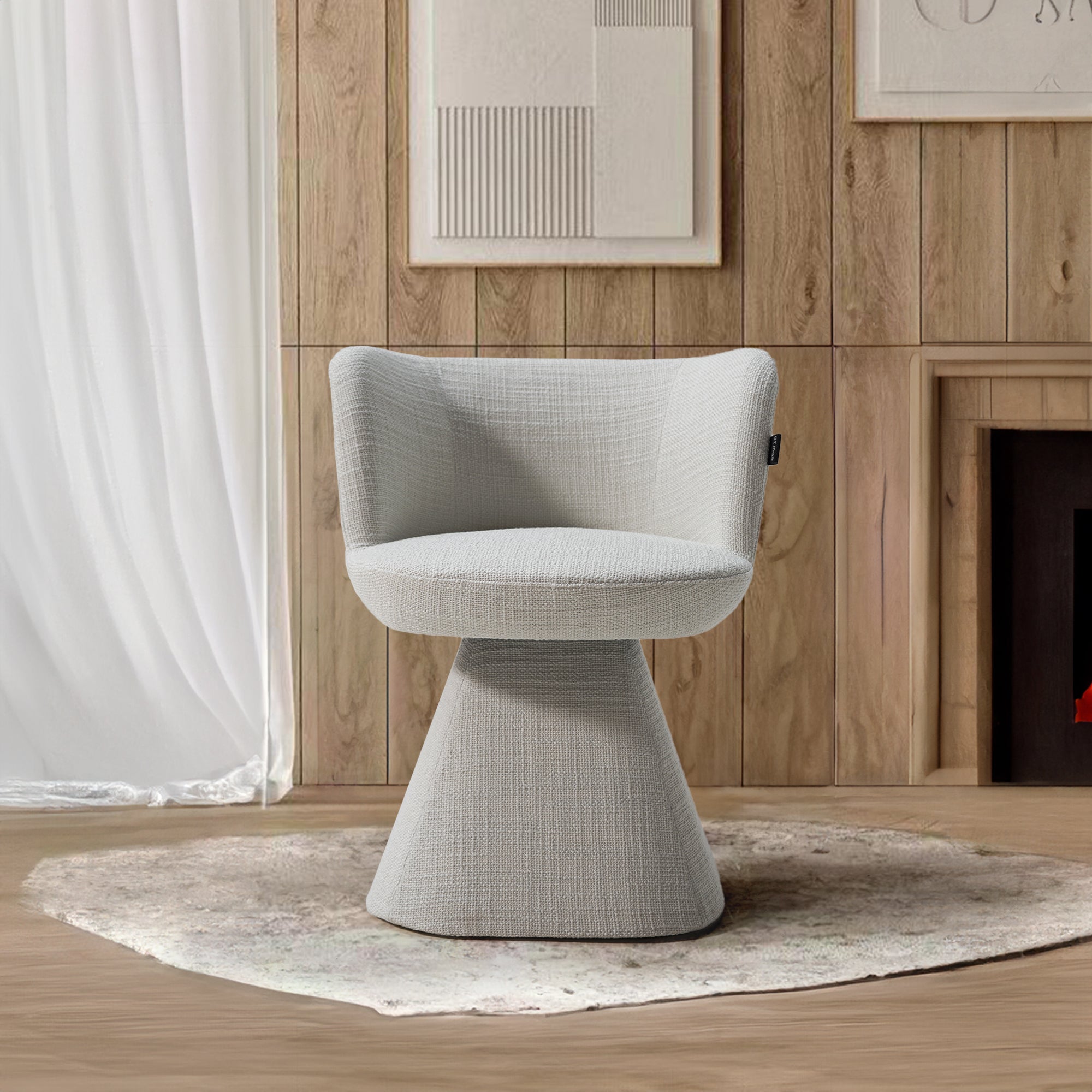 Minotti white dining chair with sleek modern design, featuring smooth upholstery and wooden legs for contemporary dining rooms.