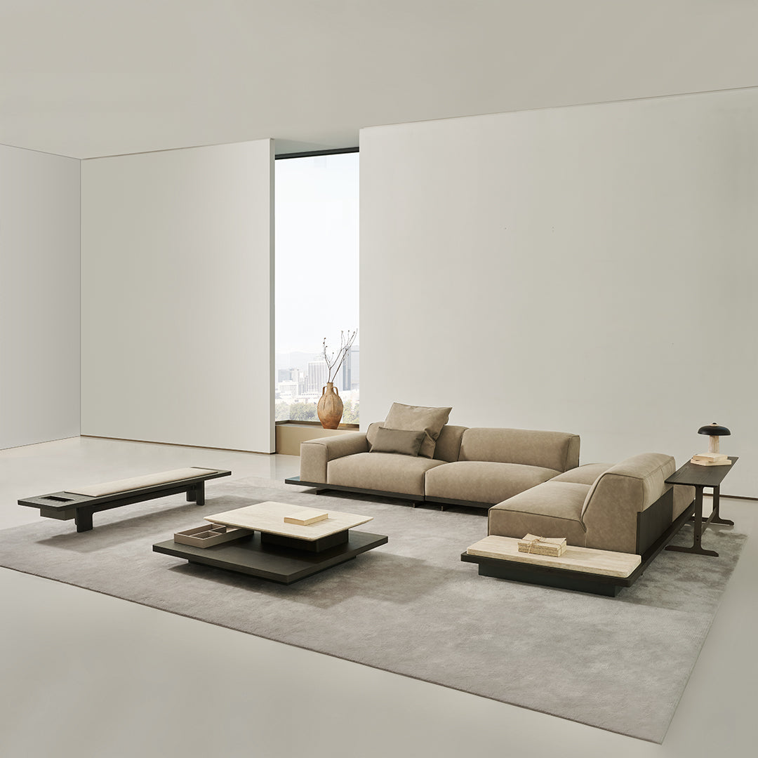 Miya single seater sofa module with left arm by BEACON, modern sofa with clean design and comfortable seating.