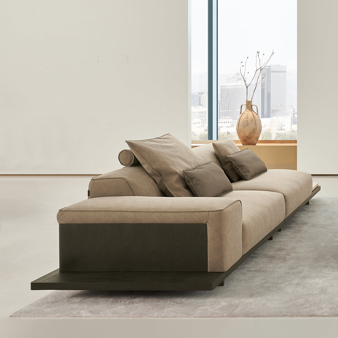 Miya single seater sofa module with left arm by BEACON, featuring a modern design and comfortable seating.