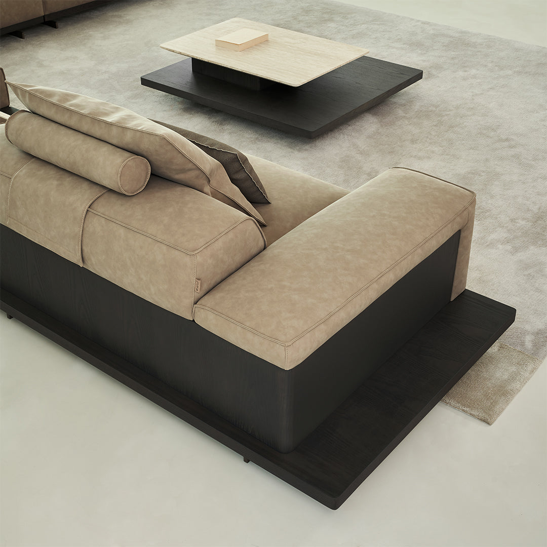BEACON Miya single seater sofa module without arm, modern sofa with clean lines, ideal for contemporary living spaces.
