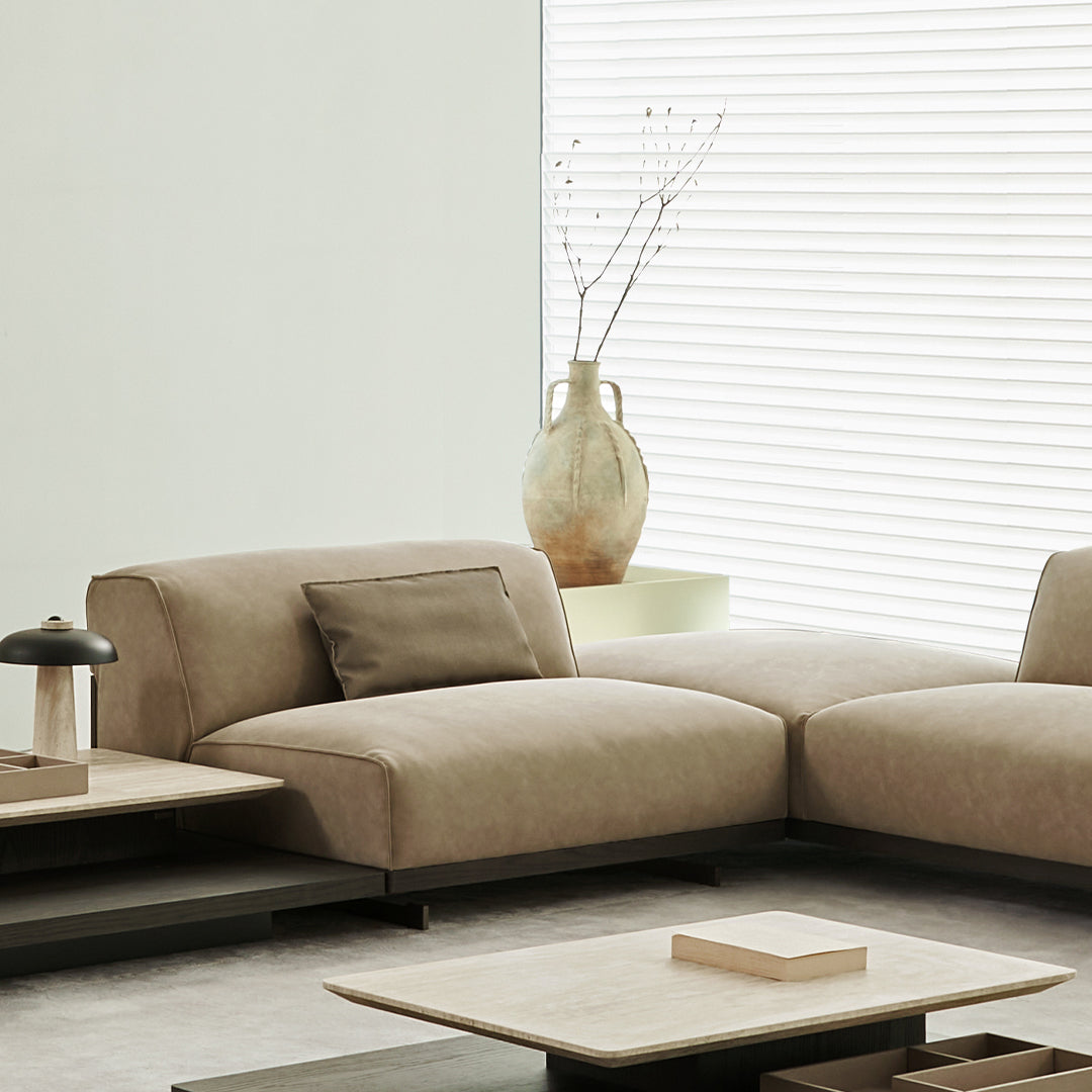 BEACON Miya single seater sofa module without arm, modern furniture piece, ideal for stylish living room arrangements.
