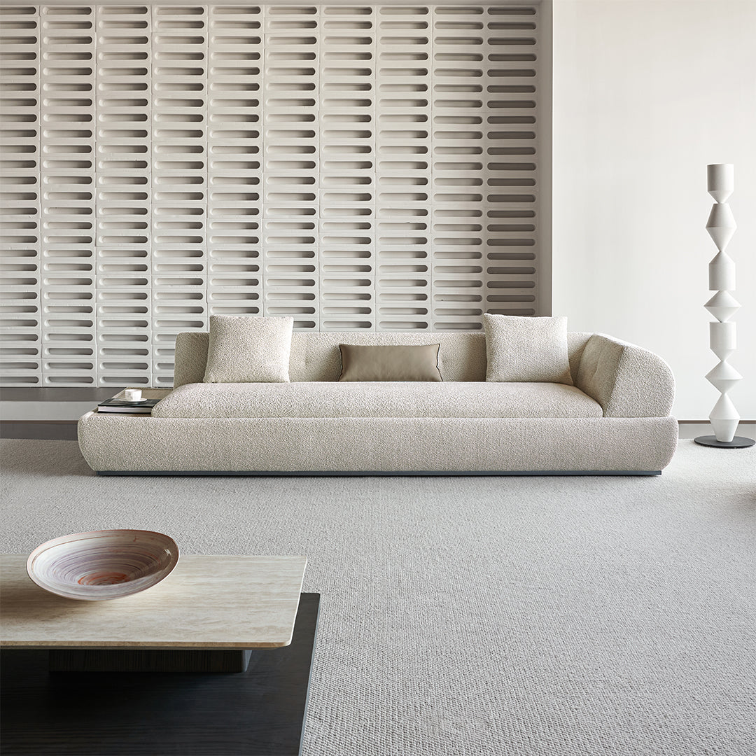 Miya Travertine Coffee Table by BEACON, modern rectangular coffee table with natural stone finish and sleek design.