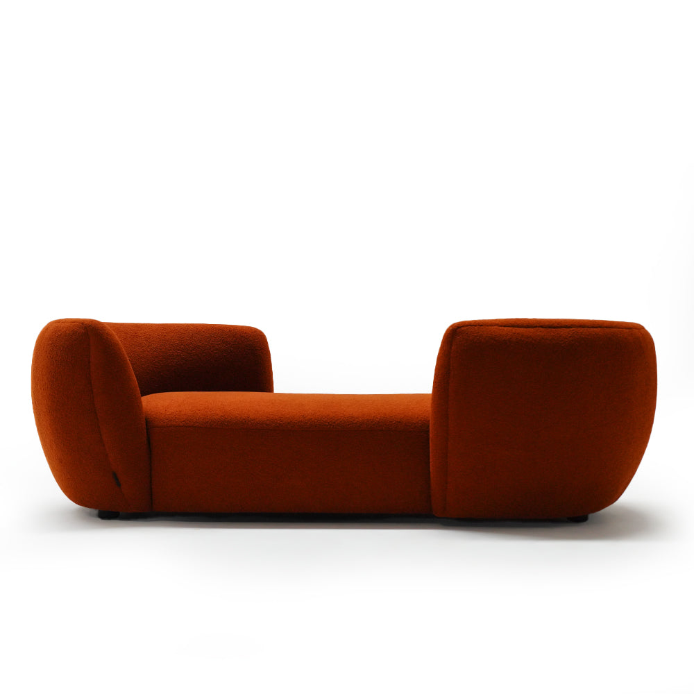 Modern tan chaise lounger from SAGEBROOK HOME, stylish lounge chair with sleek design and comfortable cushioning.