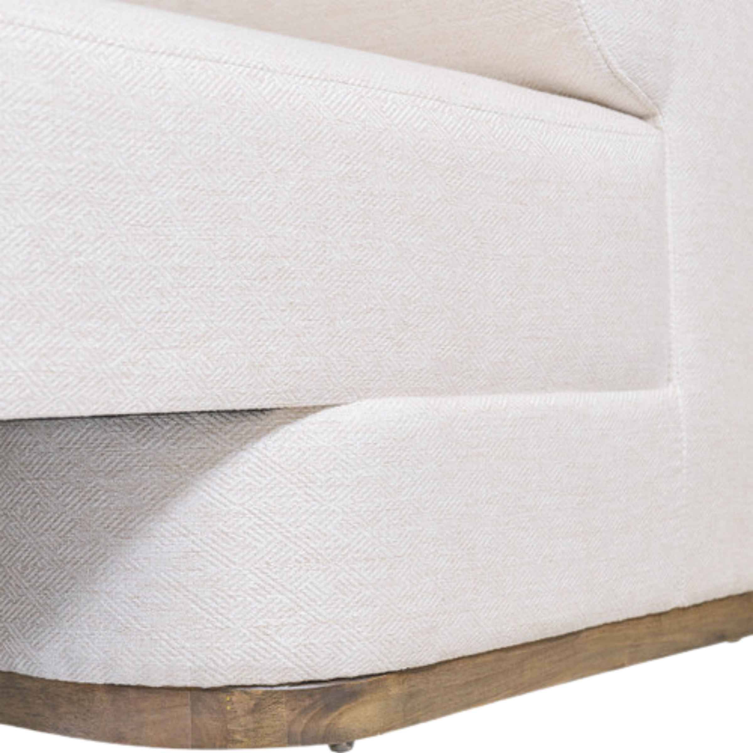 Modern Sofa With Black Oak Base - Ivory 17045-04 -  Sofas | أريكة عصرية مع قاعدة بلوط أسود - عاجي - ebarza Furniture UAE | Shop Modern Furniture in Abu Dhabi & Dubai - مفروشات ايبازرا في الامارات | تسوق اثاث عصري وديكورات مميزة في دبي وابوظبي