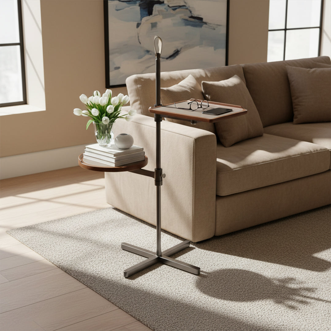 BEACON Modu Side Table JK-D206, modern wood finish side table with sleek design, perfect for living room or bedroom.