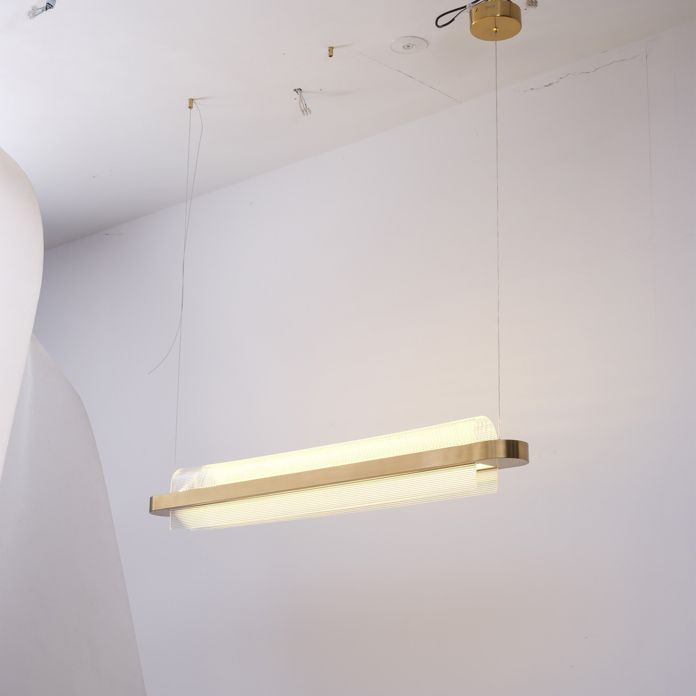 BEACON Molten Pearl Pendant Lamp CY-DD-1061 hanging light with a smooth, molten pearl finish, ideal for modern interior decor.