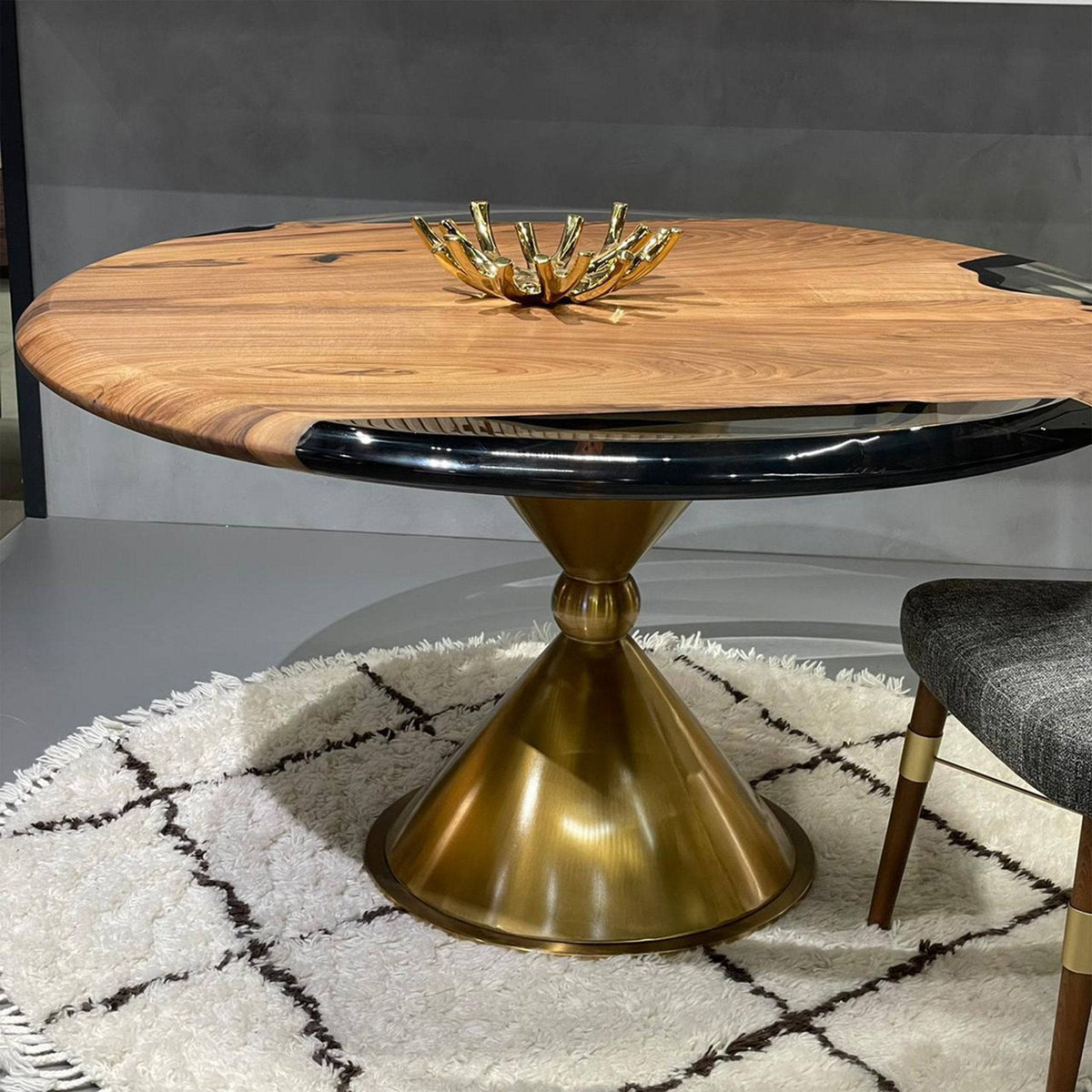 Monaco Golden Dining Table Base Tg-150Base | ebarza