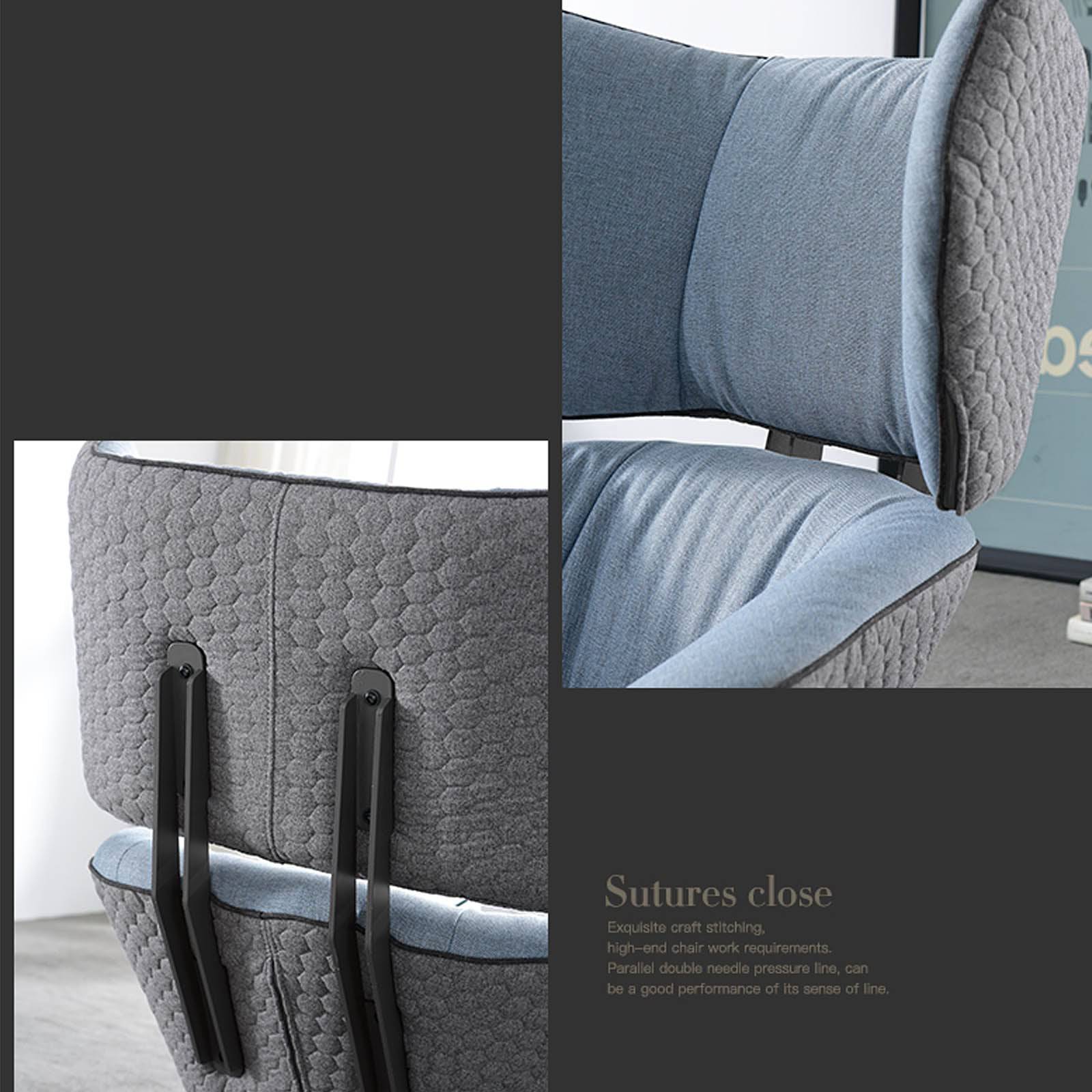 Monaco Swivel Lounge Chair LC016 2049 BL -  Lounge Chairs | كرسي صاله موناكو - ebarza Furniture UAE | Shop Modern Furniture in Abu Dhabi & Dubai - مفروشات ايبازرا في الامارات | تسوق اثاث عصري وديكورات مميزة في دبي وابوظبي