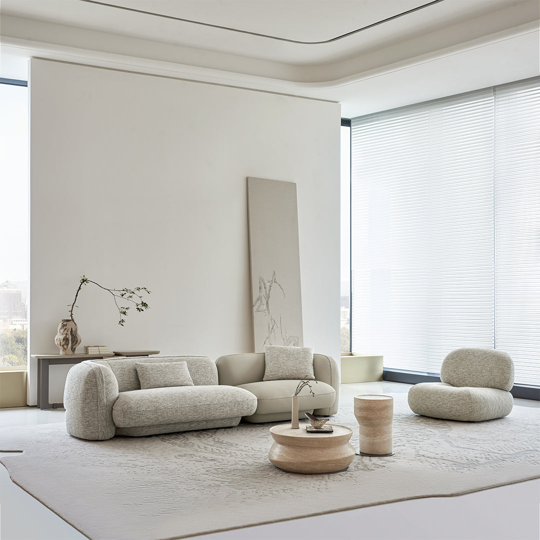 BEACON Monarch Armchair AMCJ-DY6019 with plush fabric upholstery and modern design, showcasing a comfortable, stylish living room accent piece.