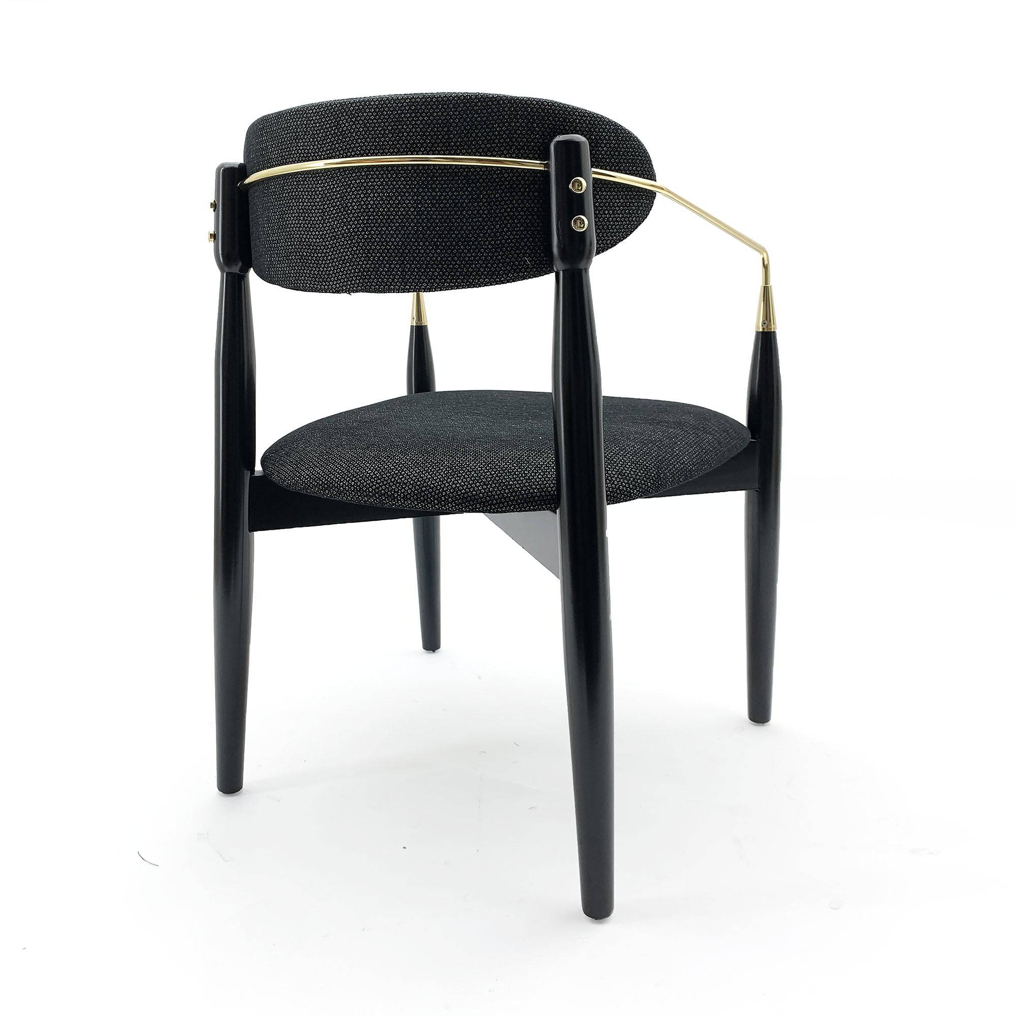 Monet Fabric Chair Mon003-Black-Bur(480/408) -  Chairs | كرسي قماش مونيه - ebarza Furniture UAE | Shop Modern Furniture in Abu Dhabi & Dubai - مفروشات ايبازرا في الامارات | تسوق اثاث عصري وديكورات مميزة في دبي وابوظبي