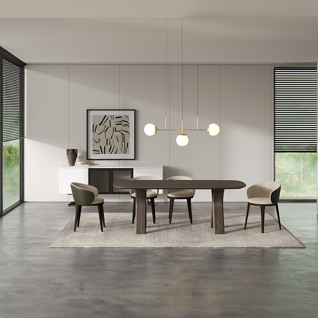 MONZA (GREY) Dining Table 208 cm YL-MONZA-TABLE -  Dining Tables - ebarza Furniture UAE | Shop Modern Furniture in Abu Dhabi & Dubai - مفروشات ايبازرا في الامارات | تسوق اثاث عصري وديكورات مميزة في دبي وابوظبي