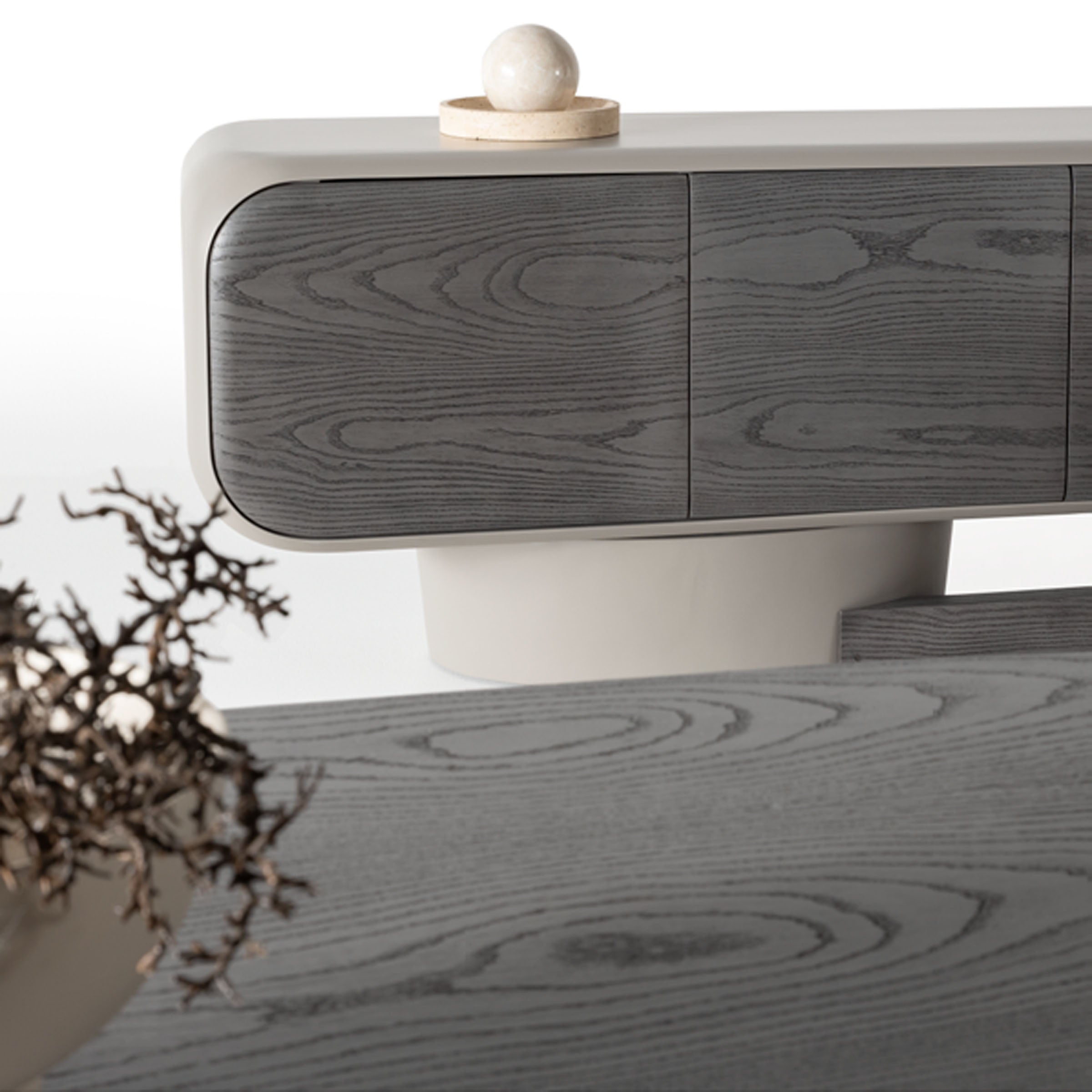 Modern SARDUNYA Moon Sideboard/Console SAR-SBC013 with sleek surface and storage compartments, ideal for contemporary living spaces.