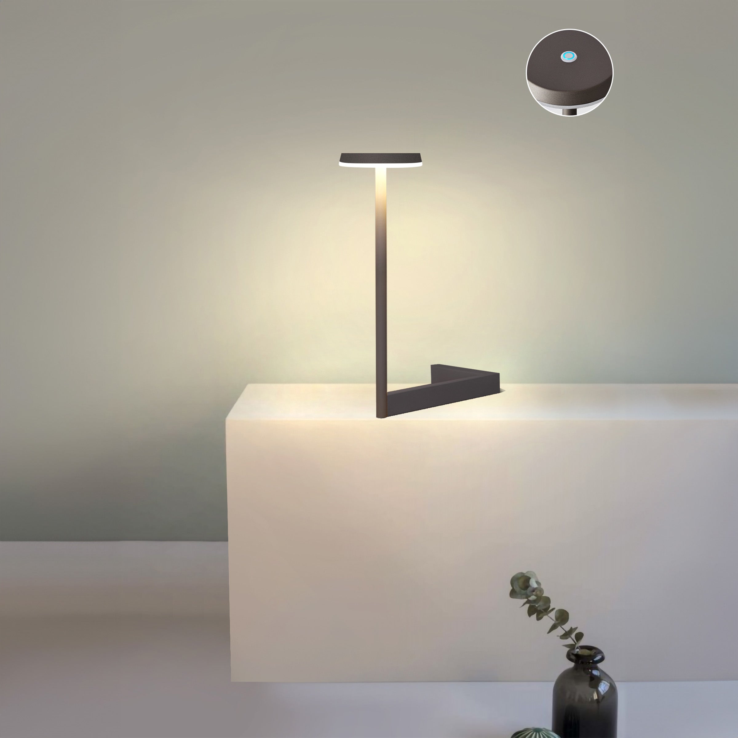 Moonbeam Pillar Table Lamp MA05792T-001-02 -  Desk\table Lamps - ebarza Furniture UAE | Shop Modern Furniture in Abu Dhabi & Dubai - مفروشات ايبازرا في الامارات | تسوق اثاث عصري وديكورات مميزة في دبي وابوظبي