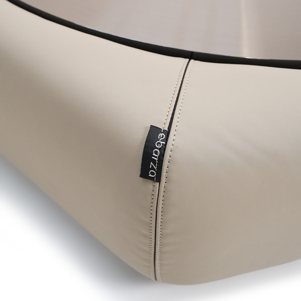 BEACON Mosaic Octagon Leather Coffee Table with geometric mosaic pattern and sleek design, model LT067B.