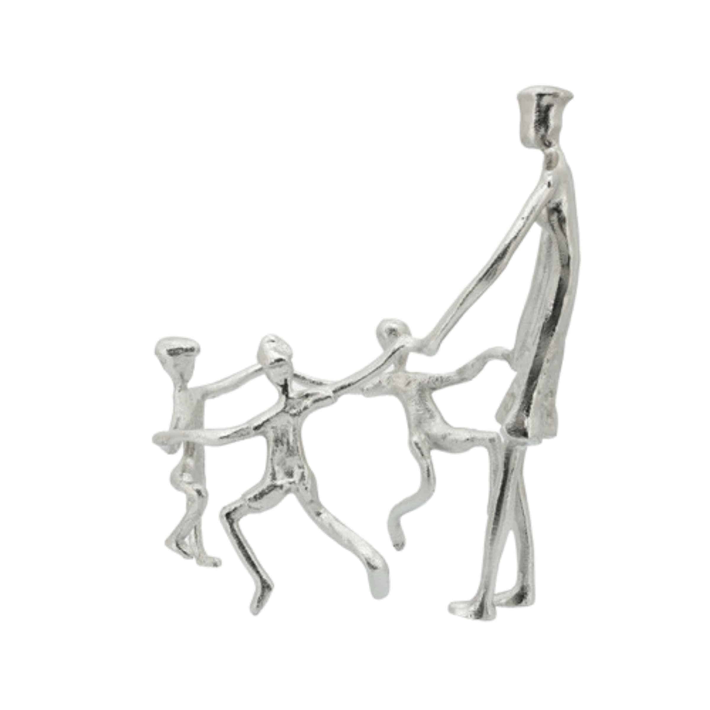 Mother And Kids Metal Sculpture 27 Cm 16181-01 -  Home Decor Figurines | النحت المعدني للأم والأطفال 27 سم - ebarza Furniture UAE | Shop Modern Furniture in Abu Dhabi & Dubai - مفروشات ايبازرا في الامارات | تسوق اثاث عصري وديكورات مميزة في دبي وابوظبي