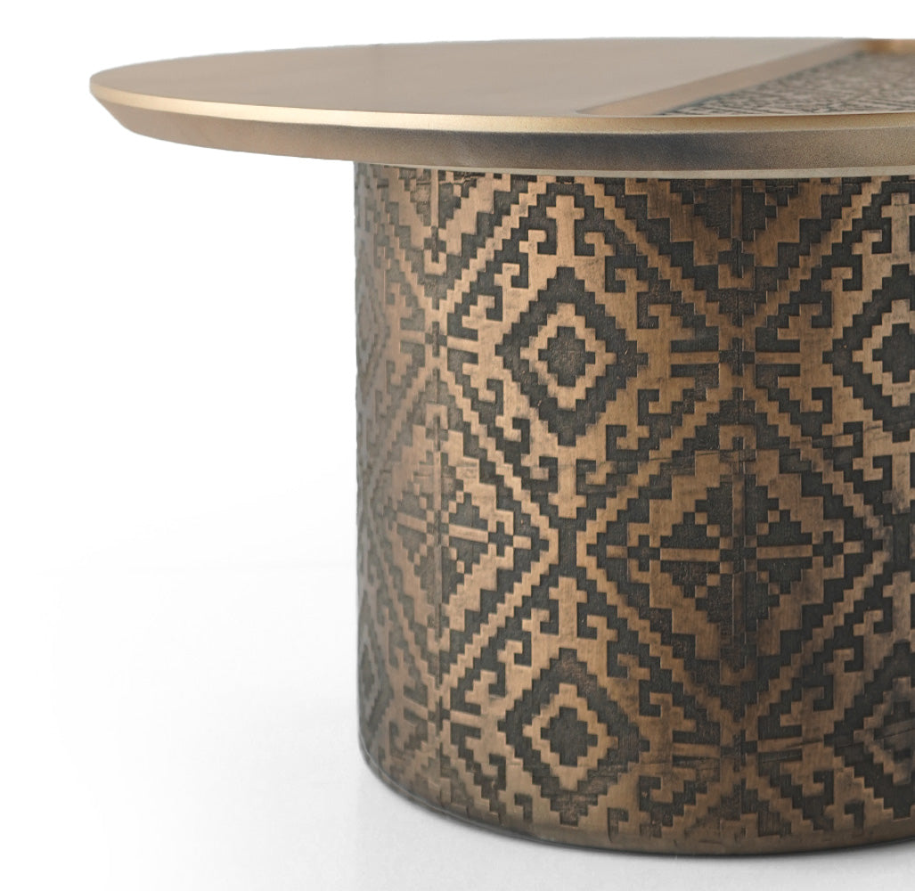 Motif Side Table Motif-Side002-G -  Side Tables - ebarza Furniture UAE | Shop Modern Furniture in Abu Dhabi & Dubai - مفروشات ايبازرا في الامارات | تسوق اثاث عصري وديكورات مميزة في دبي وابوظبي