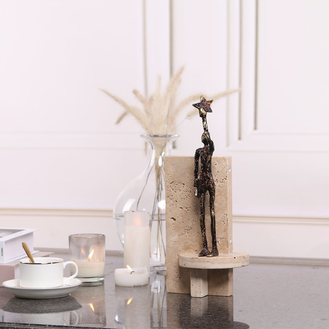 Moveable Man sculpture from BEACON home decor figurines collection, featuring a dynamic pose and detailed craftsmanship.