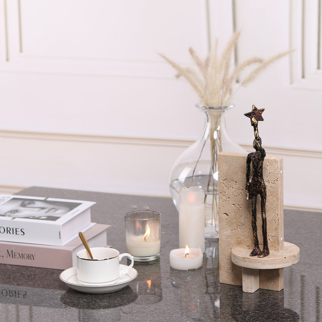 BEACON Moveable Man Sculpture KA3069A, a modern home decor figurine with adjustable parts, ideal for contemporary interior design.