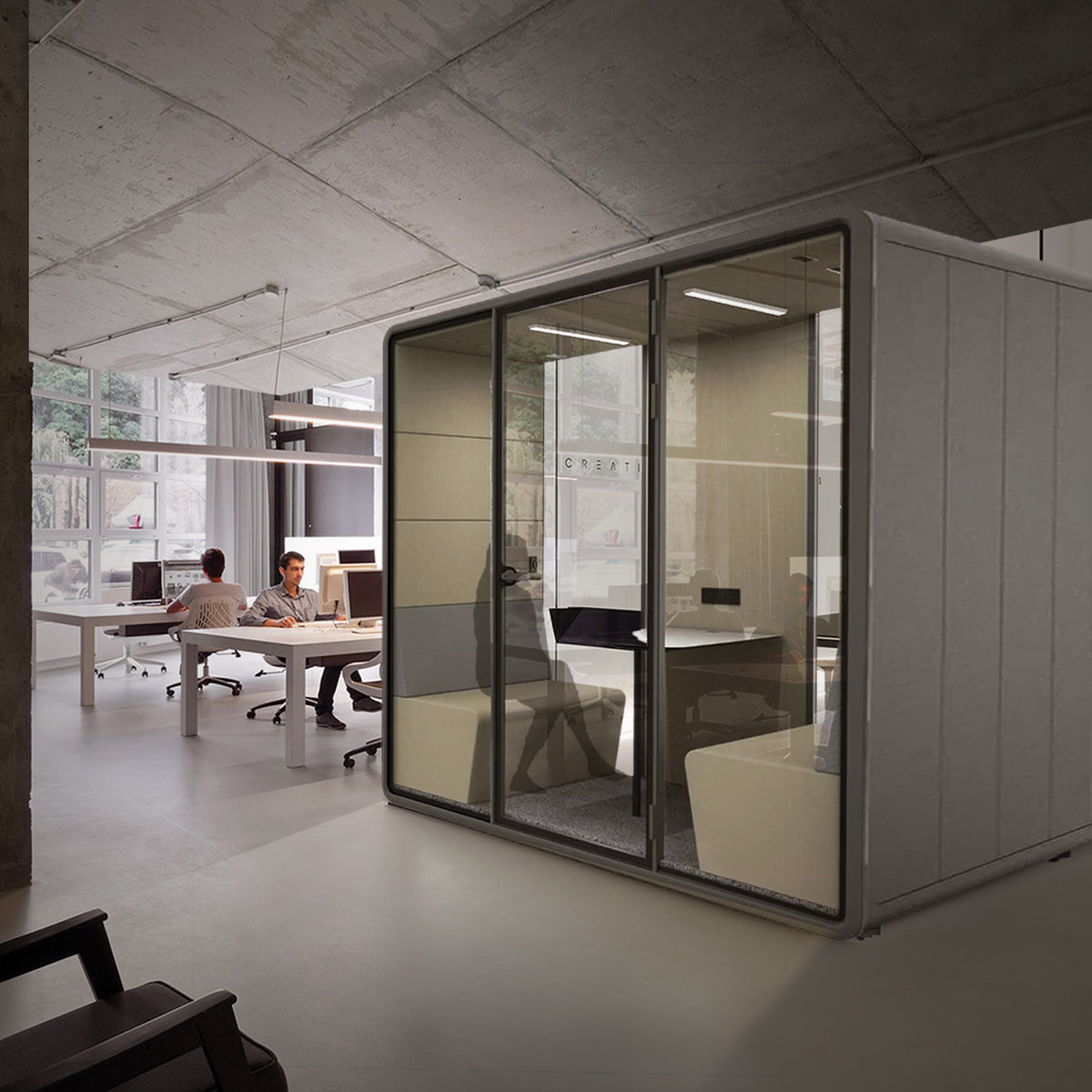 Multifunction Soundproof Office Booth DELUX-Deluxe-XL | ebarza