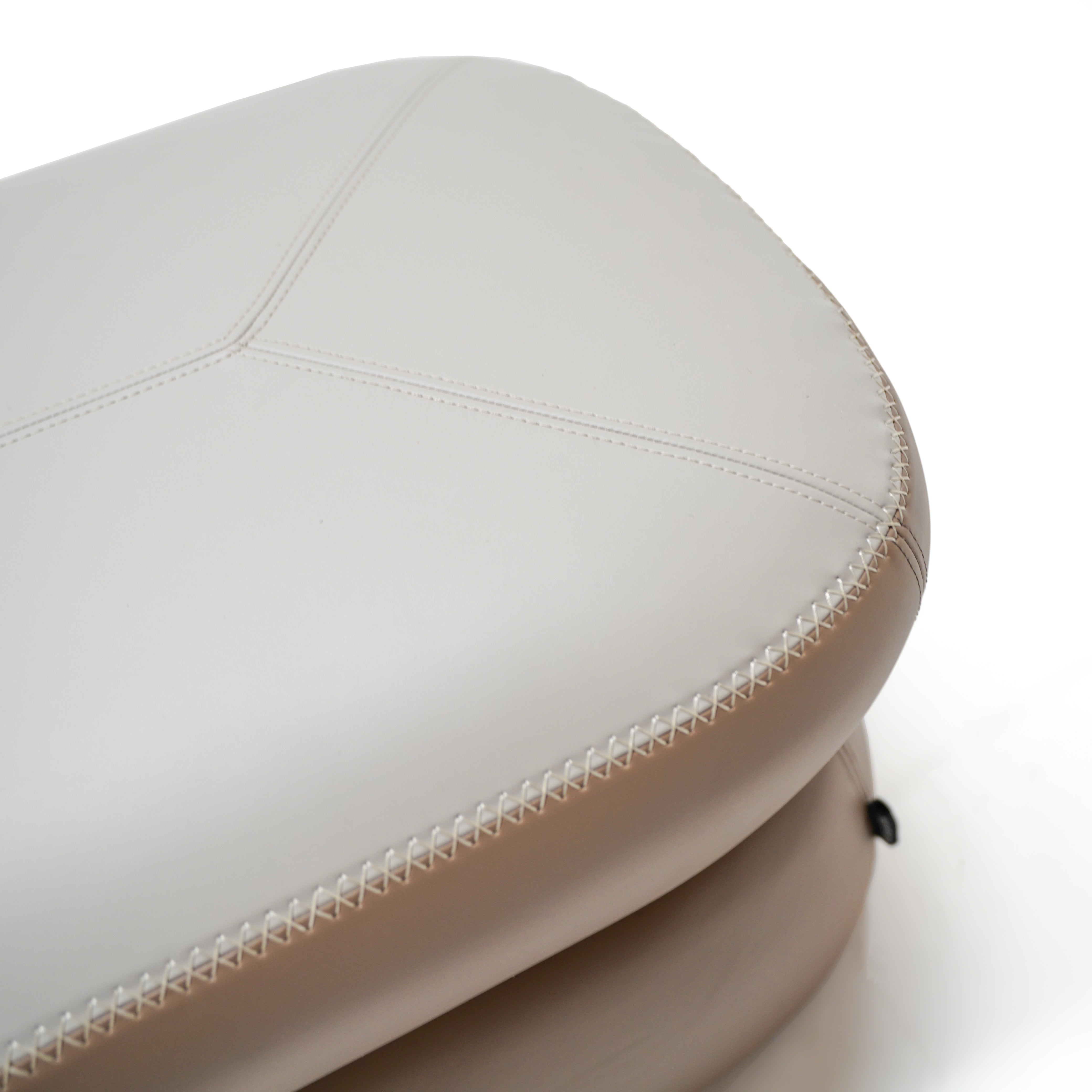 Nappa Pouf/Bench BC707-1  Light Brown-Leather -  Poufs - ebarza Furniture UAE | Shop Modern Furniture in Abu Dhabi & Dubai - مفروشات ايبازرا في الامارات | تسوق اثاث عصري وديكورات مميزة في دبي وابوظبي