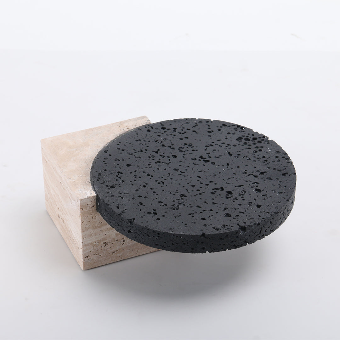Natural stone tray by BEACON, SKU KC3017S, showcasing a smooth rectangular surface with natural stone texture and edges.