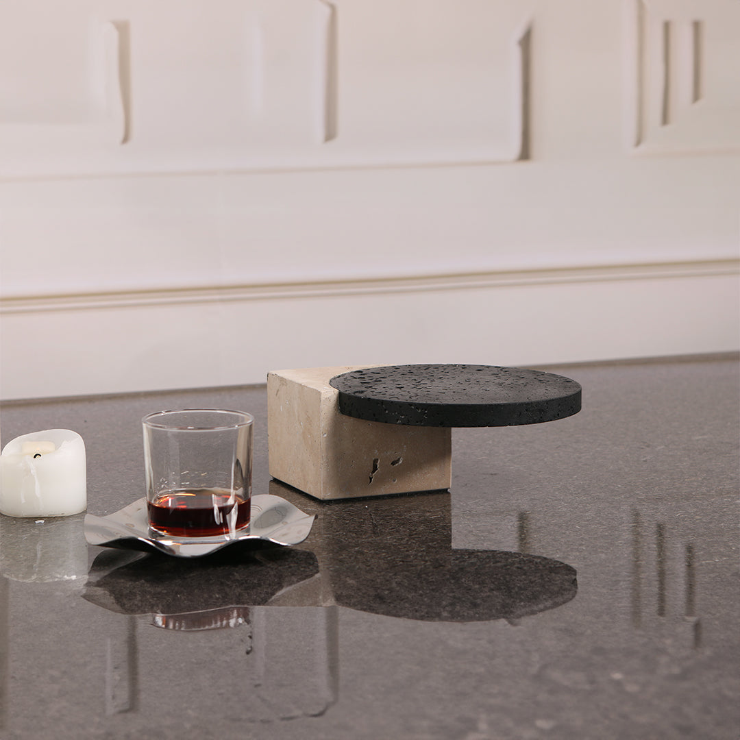 Natural stone tray by BEACON, SKU KC3017S, featuring a smooth, rectangular surface ideal for serving or decorative use.