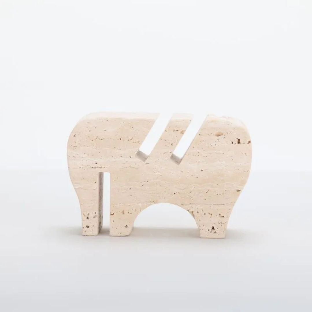 BEACON Nature’s Touch-Stone Card Holder for elegant desk organization, made of stone, part of home decor figurines collection.